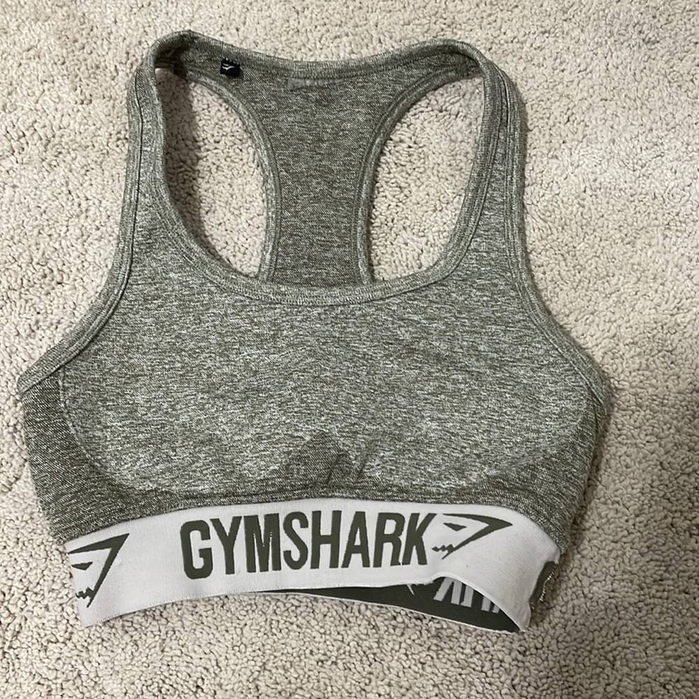 Gymshark green sports bra